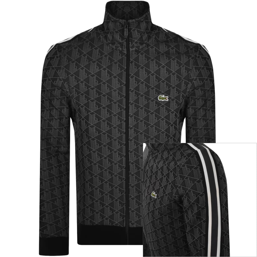 Lacoste Full Zip Sweatshirt Black | Mainline Menswear United